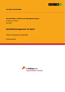 Title: Qualitätsmanagement im Sport