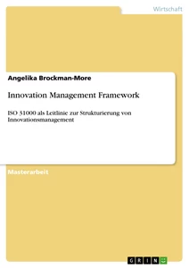 Titre: Innovation Management Framework
