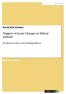 Title: Triggers of Acute Changes in Ethical Attitude