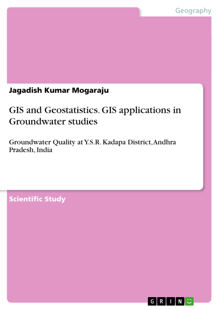 Title: GIS and Geostatistics. GIS applications in Groundwater studies