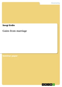 Título: Gains from marriage