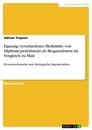 Titre: Eignung verschiedener Herkünfte von Silphium perfoliatum als Biogassubstrat im Vergleich zu Mais