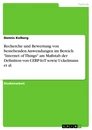 Titre: Recherche und Bewertung von bestehenden Anwendungen im Bereich "Internet of Things" am Maßstab der Definition von CERP-IoT sowie Uckelmann et al.