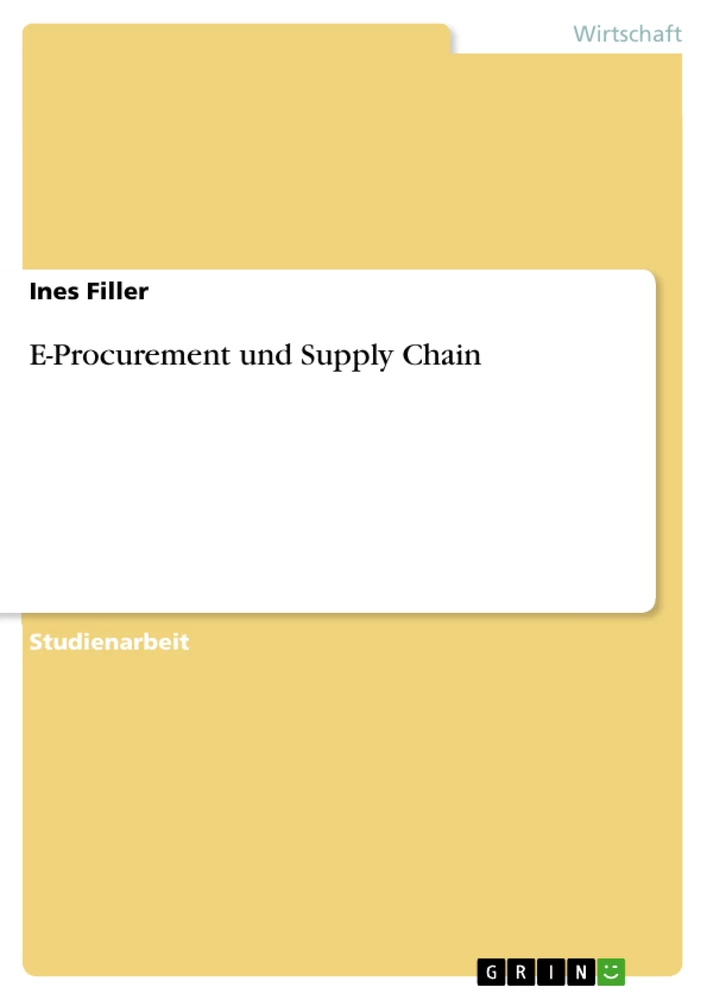 Titel: E-Procurement und Supply Chain