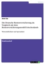 Título: Die Deutsche Rentenversicherung im Vergleich mit dem Rentenversicherungsmodell Griechenlands