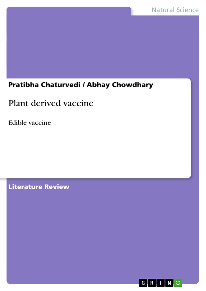 Title: Plant derived vaccine
