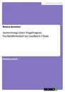 Titre: Auswertung eines Fragebogens: Fachkräftebedarf im Landkreis Cham