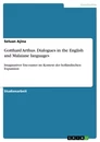 Title: Gotthard Arthus. Dialogues in the English and Malaiane languages