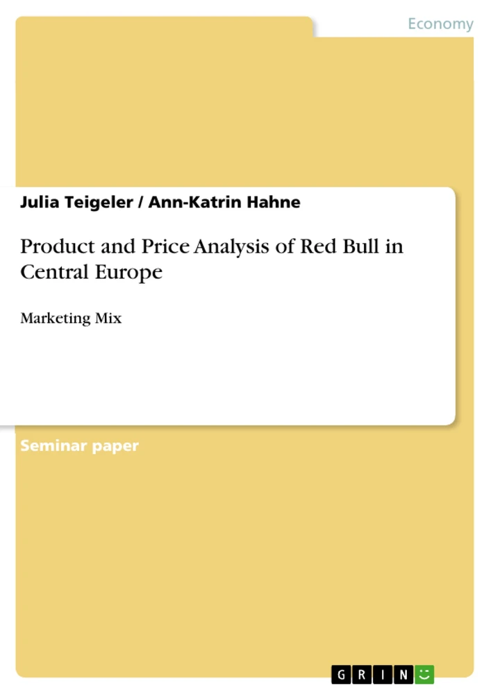 Title: Product and Price Analysis of Red Bull in Central Europe