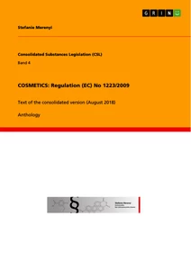 Titel: COSMETICS: Regulation (EC) No 1223/2009