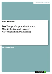 Titel: Das Hempel-Oppenheim-Schema. Möglichkeiten und Grenzen wissenschaftlicher Erklärung