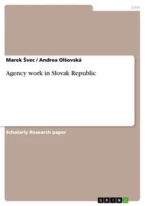Title: Agency work in Slovak Republic