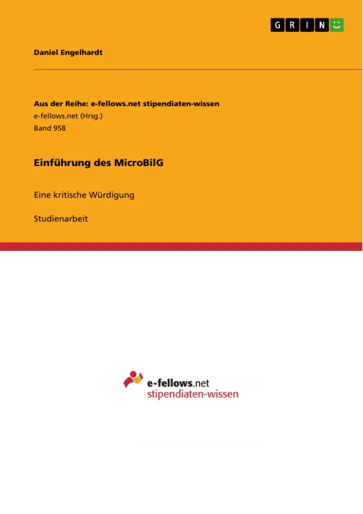 Titel: Einführung des MicroBilG