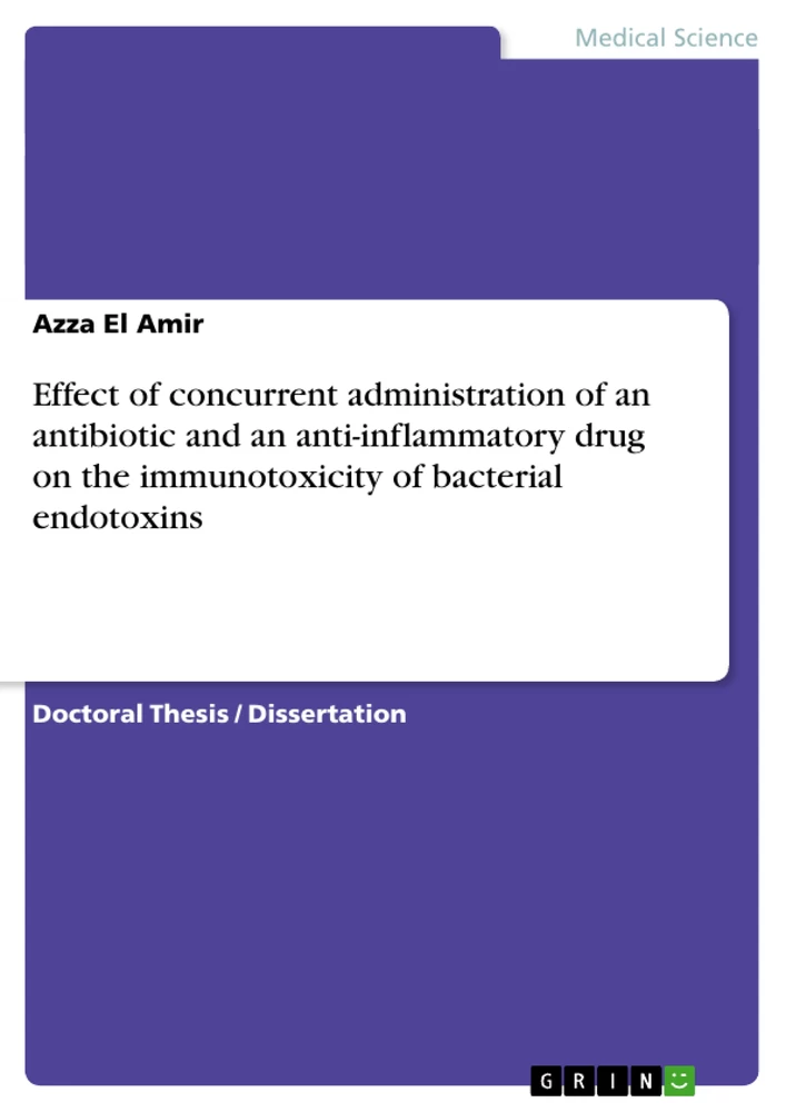 Titel: Effect of concurrent administration of an antibiotic and an anti-inflammatory drug on the immunotoxicity of bacterial endotoxins