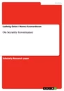 Titel: On Security Governance