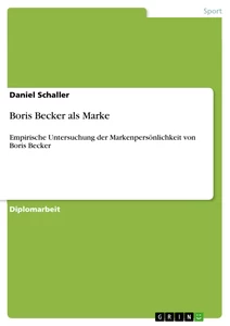 Título: Boris Becker als Marke