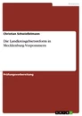 Title: Die Landkreisgebietsreform in Mecklenburg-Vorpommern