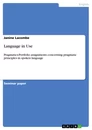 Título: Language in Use