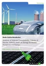 Title: Analysis of Selected Sustainability Criteria of Electric Vehicles from an Energy-Economic Perspective in Europe