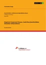 Title: Empirical Corporate Finance. Cash-Flow-Sensitivitäten deutscher Unternehmen
