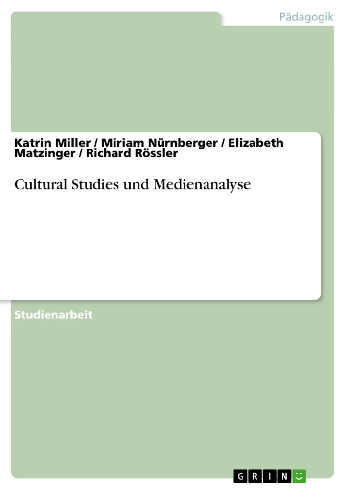 Titel: Cultural Studies und Medienanalyse