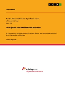 Titel: Corruption and International Business