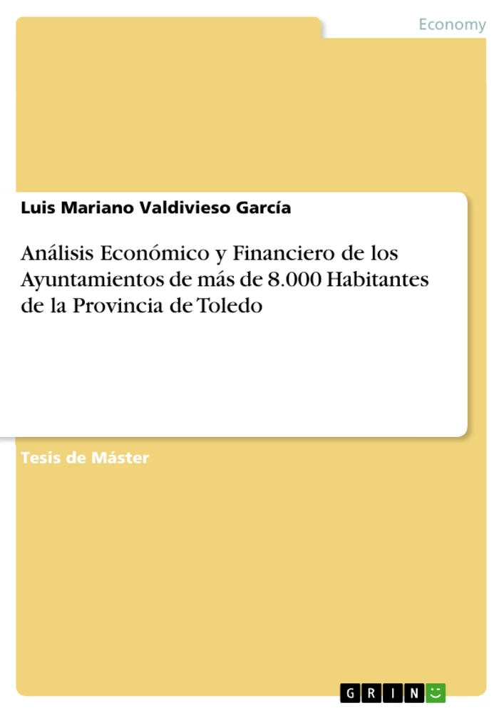 Titel: Análisis Económico y Financiero de los Ayuntamientos de más de 8.000 Habitantes de la Provincia de Toledo