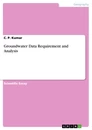 Titel: Groundwater Data Requirement and Analysis