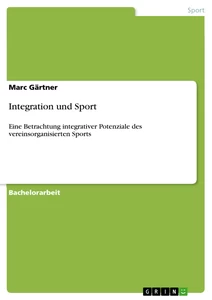 Titre: Integration und Sport