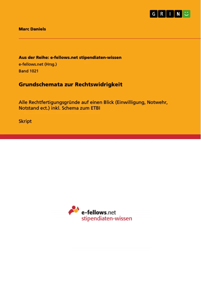 Titre: Grundschemata zur Rechtswidrigkeit