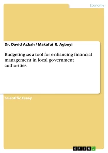 Titel: Budgeting as a tool for enhancing financial management in local government authorities