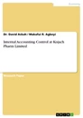 Title: Internal Accounting Control at Kojach Pharm Limited