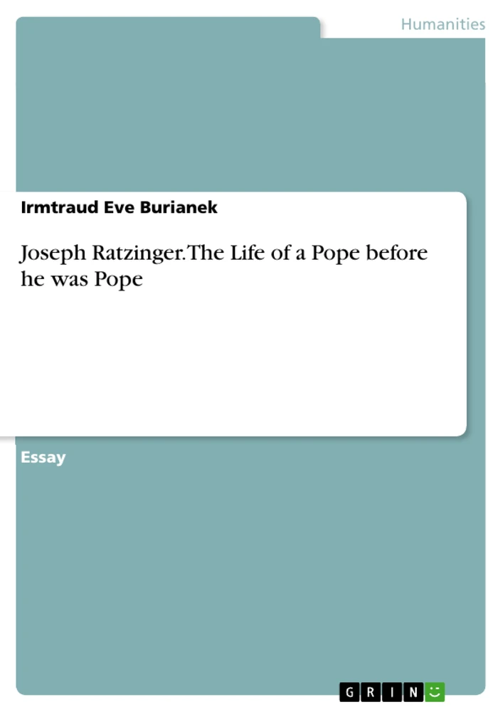 Title: Joseph Ratzinger. The Life of a Pope before he was Pope