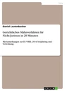 Titre: Gerichtliches Mahnverfahren für Nicht-Juristen in 20 Minuten