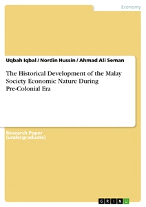 Título: The Historical Development of the Malay Society Economic Nature During Pre-Colonial Era