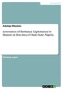 Titel: Assessment of Bushmeat Exploitation by Hunters in Ifon Area of Ondo State, Nigeria
