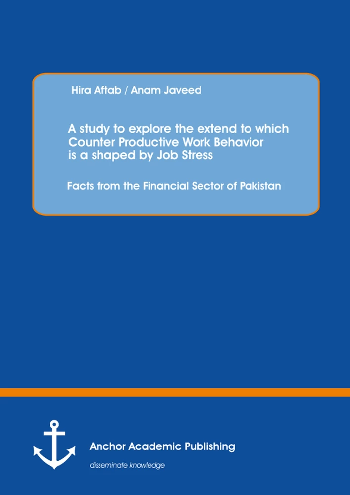 Title: A study to explore the extend to which Counter Productive Work Behavior is a shaped by Job Stress: Facts from the Financial Sector of Pakistan