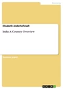 Title: India. A Country Overview