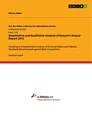 Title: Quantitative and Qualitative Analysis of EasyJet's Annual Report 2013