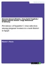 Titel: Prevalence of hepatitis C virus infection among pregnant women in a  rural district in Egypt