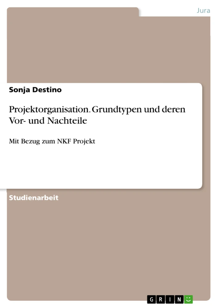 Title: Projektorganisation. Grundtypen und deren Vor- und Nachteile