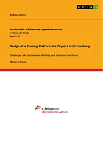 Titre: Design of a Sharing Platform for Objects in Gothenburg
