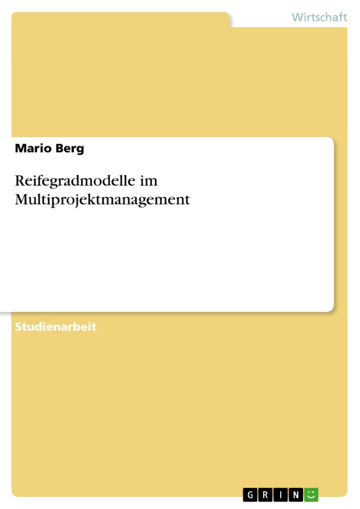 Titel: Reifegradmodelle im Multiprojektmanagement