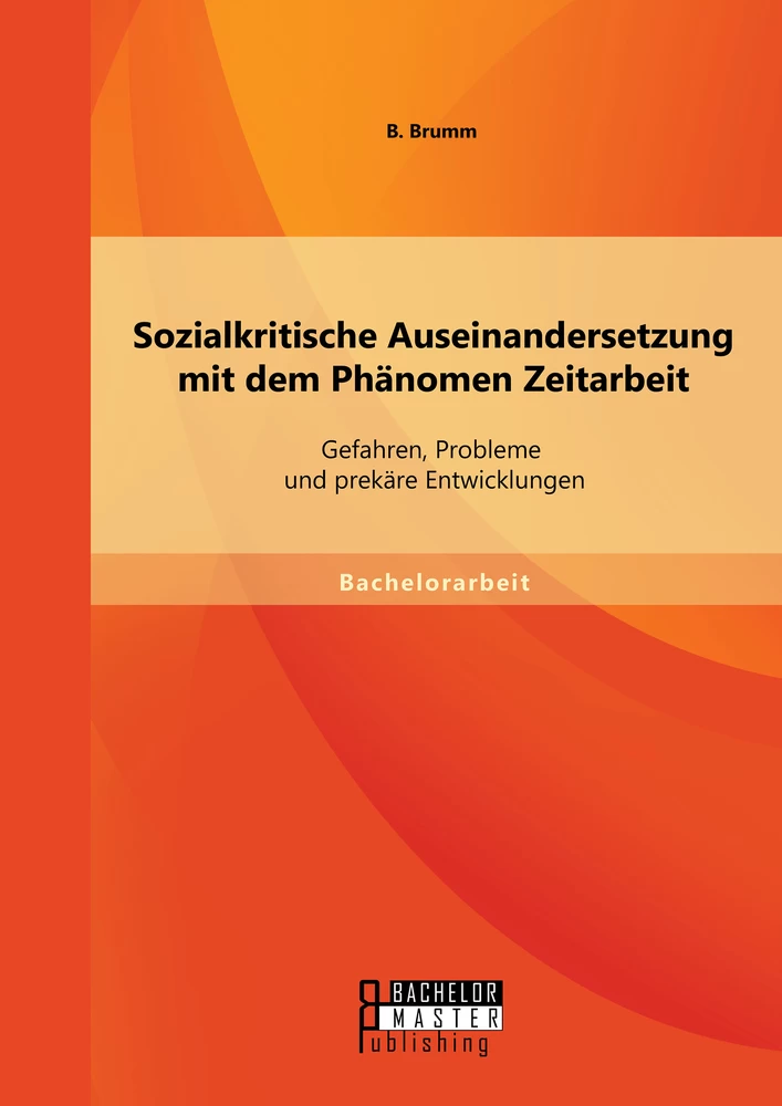 Titel: Sozialkritische Auseinandersetzung mit dem Phänomen Zeitarbeit: Gefahren, Probleme und prekäre Entwicklungen