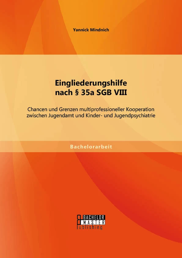 Titel: Eingliederungshilfe nach § 35a SGB VIII: Chancen und Grenzen multiprofessioneller Kooperation zwischen Jugendamt und Kinder- und Jugendpsychiatrie