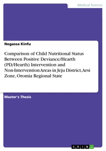 Titel: Comparison of Child Nutritional Status Between Positive Deviance/Hearth (PD/Hearth) Intervention and Non-Intervention Areas in Jeju District, Arsi Zone, Oromia Regional State