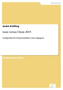 Titel: Lean versus Clean 2015