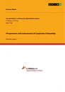 Titel: Perspectives and Instruments of Corporate Citizenship