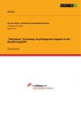 Título: "Desistance"-Forschung. Psychologische Aspekte in der Bewährungshilfe