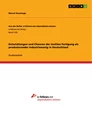 Titre: Entwicklungen und Chancen der textilen Fertigung als produzierender Industriezweig in Deutschland